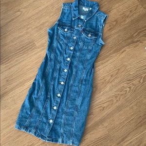 levis aubrey denim dress